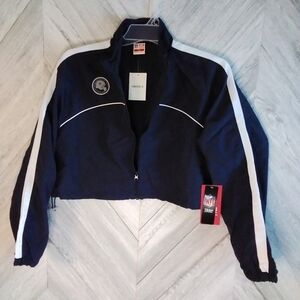 Forever 21 "Dallas Cowboys" Navy/White Windbreaker Jacket Sz:M Womens